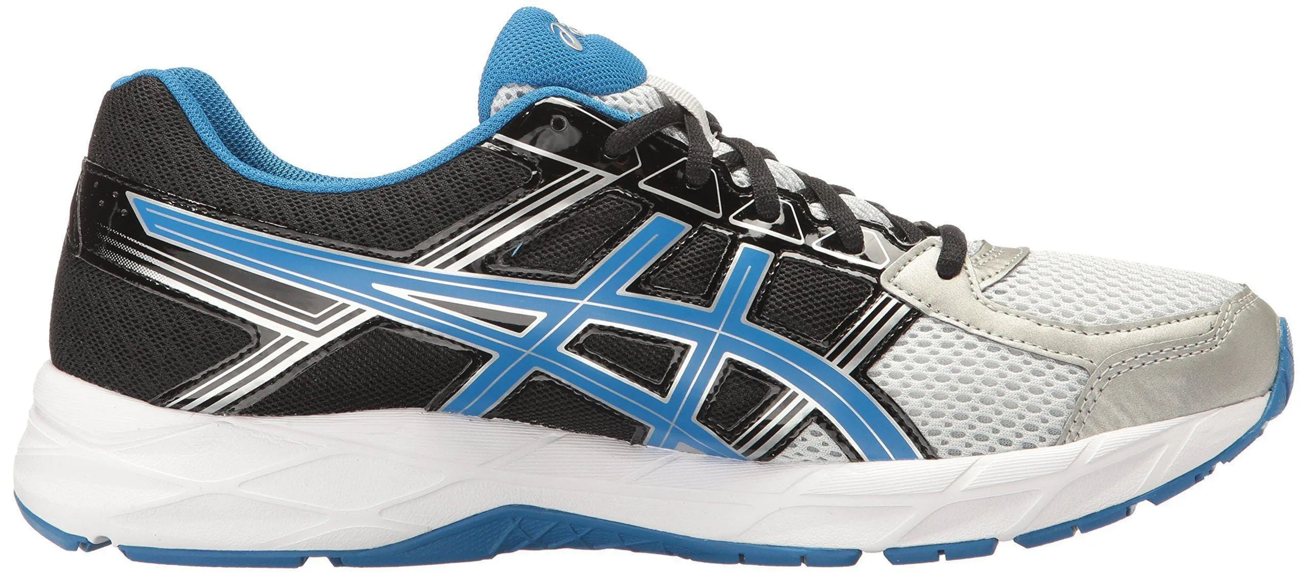 ASICS Men's Gel-Contend 4 Running Shoe, Silver/Classic Blue/Black, 11 4E US Best Asics Running Shoes For Supination