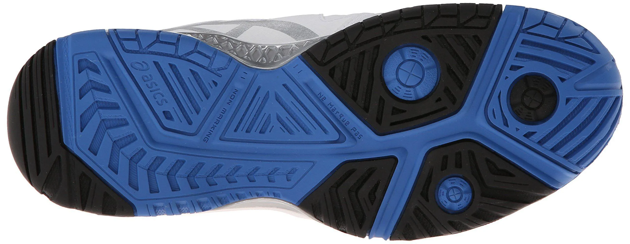 Best Budget Asics Running Shoe ASICS Women's Gel-Challenger 10 Tennis Shoe, White/Silver/Powder Blue,5 M US