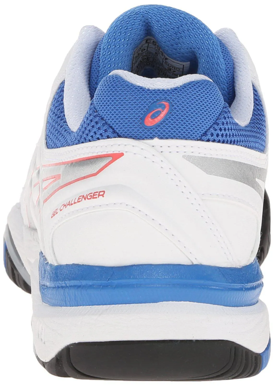 ASICS Women's Gel-Challenger 10 Tennis Shoe, White/Silver/Powder Blue,5 M US Asics Volleyball High Top Shoes