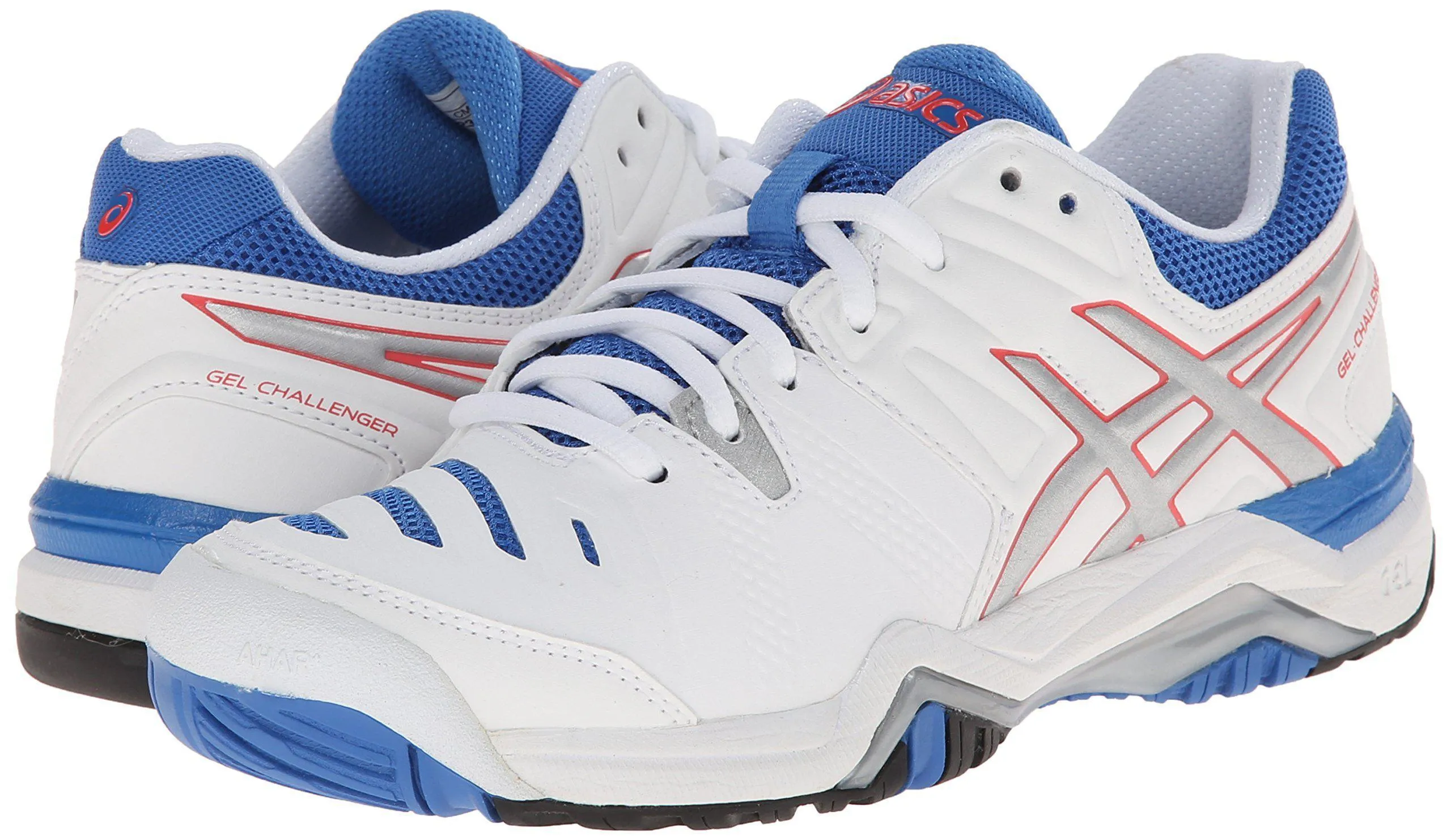 ASICS Women's Gel-Challenger 10 Tennis Shoe, White/Silver/Powder Blue,5 M US Asics Tokyo 2020 Running Shoes