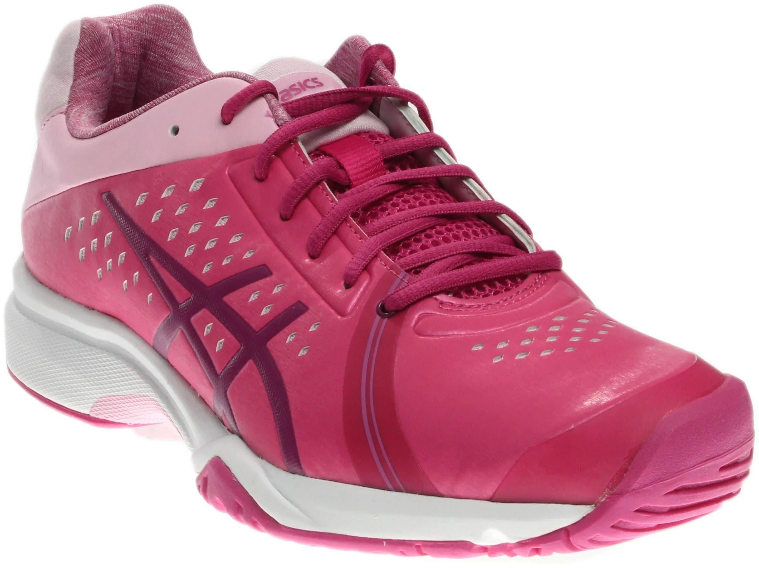Asics High Stability Running Shoe ASICS Women's GEL-Court Bella Tennis Shoe, Berry/Plum/Cotton Candy, 7.5 M US