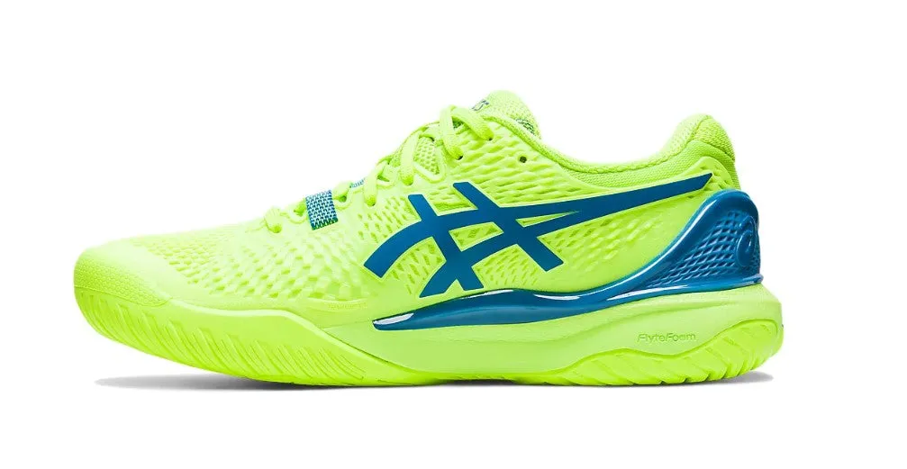 Asics Running Shoes Lineup Explained Asics Women's Gel-Resolution 9 Tennis Shoes In Hazard Green/Reborn Blue