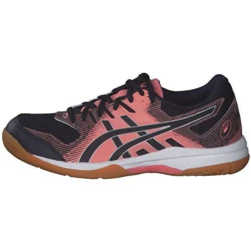ASICS Women's Gel-Rocket 9 Guava/Midnight Indoor Court Shoes-8 UK (42 EU) (10 US) (1072A034) Vegan Asics Running Shoes