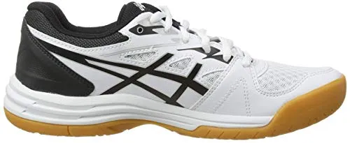 ASICS Women's Upcourt 4 White/Black Indoor Court Shoes-7 UK (40.5 EU) (9 US) (1072A055) Spider Man Asics Shoes