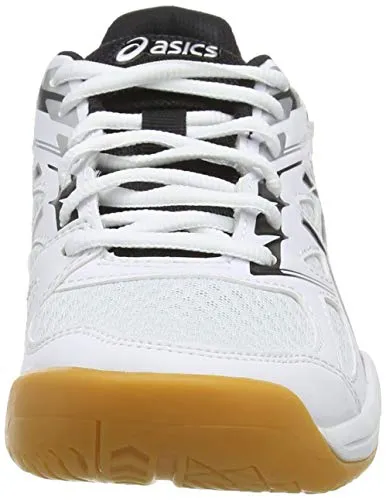 Asics Shoes Indoor ASICS Women's Upcourt 4 White/Black Indoor Court Shoes-7 UK (40.5 EU) (9 US) (1072A055)