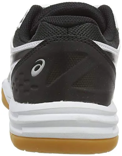 ASICS Women's Upcourt 4 White/Black Indoor Court Shoes-7 UK (40.5 EU) (9 US) (1072A055) Asics Clearance Running Shoes