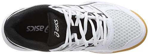 Asics Shoes For Long Distance Running ASICS Women's Upcourt 4 White/Black Indoor Court Shoes-7 UK (40.5 EU) (9 US) (1072A055)