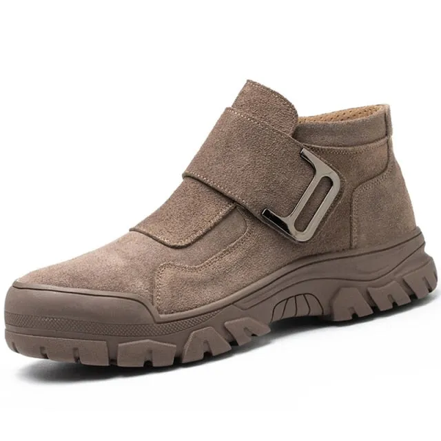 2022 New Work &amp; Safety Boots Men Steel Toe Shoes Men Safety Shoes Indestructible Puncture-Proof Work Sneakers Work Shoes Boots Custom Pull On Work Boots