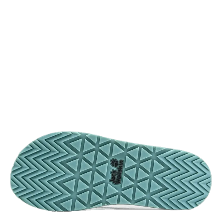 Beachster Green/Grey Best Flip Flops For Dry Feet