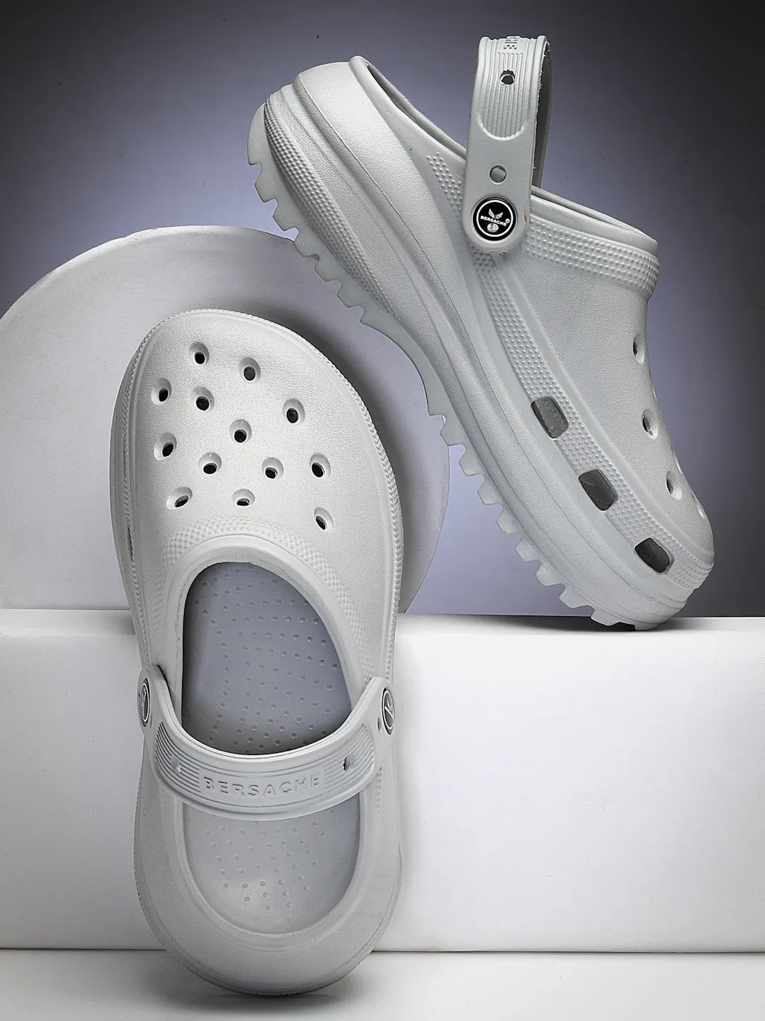 Shark Slippers Free Crochet Pattern Bersache Extra Soft Classic Casual with  Regular wear with Ultra Soft & Flexibility Technology clog For women's/Girl's-(6128-Grey)