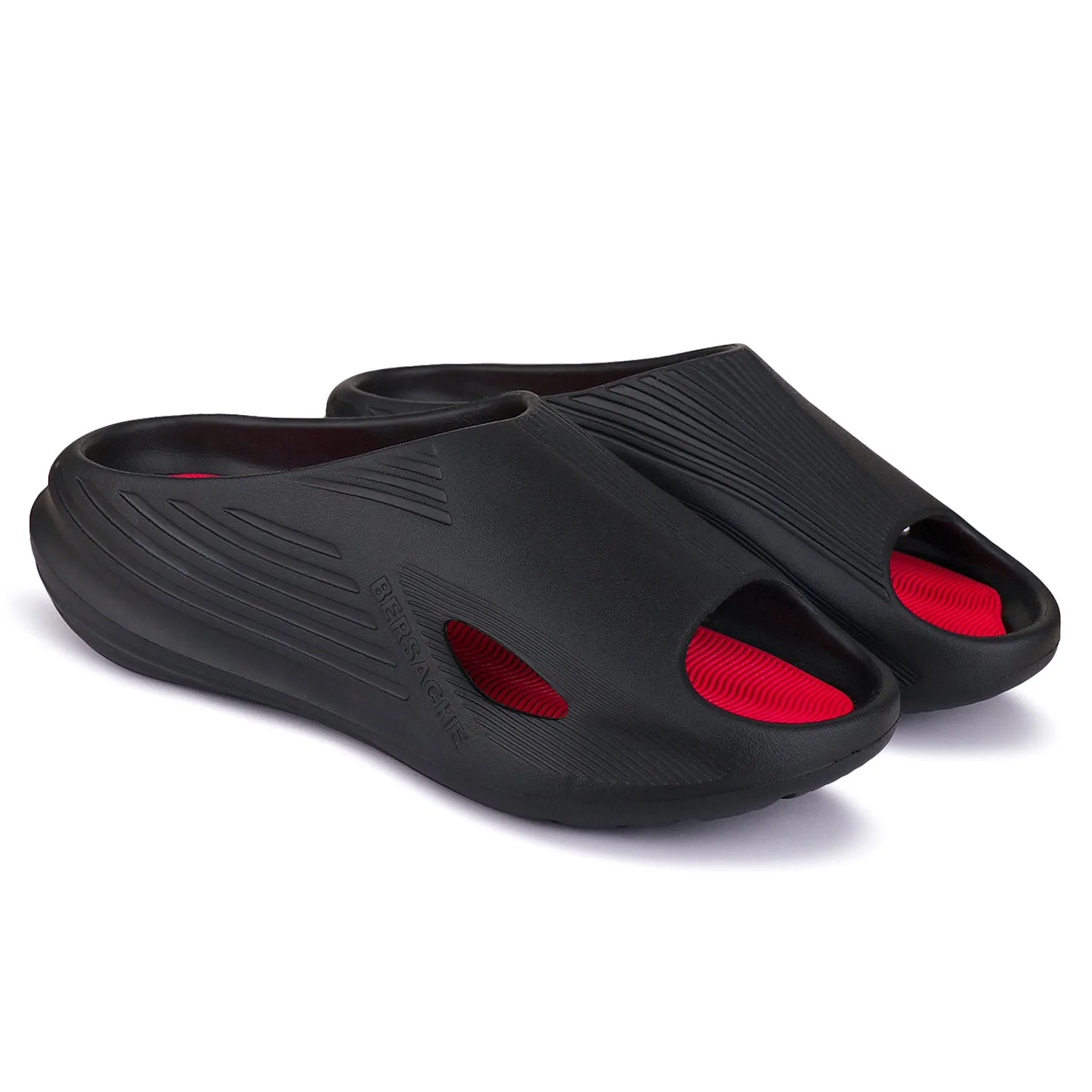 Bersache Extra Soft Classic Casual with  Regular wear with Ultra Soft & Flexibility Technology Clog's for Men's & Boy's (6147-Black) Dog Slippers For Hardwood Floors