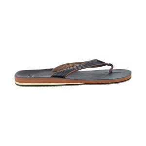 Silversmith Square Toe Slippers Levis Kyle J Men's Sandal Dark Brown-Brown
