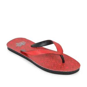 A-HA Casual Red Flip Flop For Men PU-HAWAI-4 By Liberty Moon Cake Slippers