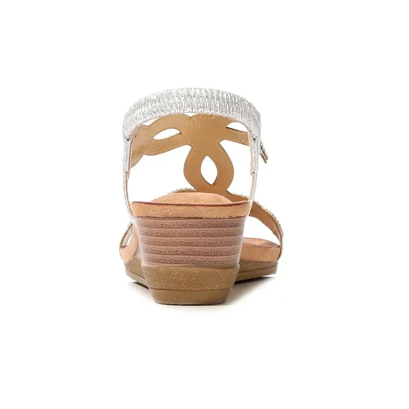 Summer Flip Flops Sandals BEYARNE Women's Shoes Summer New Bohemia Wedge Women Sandals Rhinestone Woman Flip Flops Vintage Women Shoes BeachE627