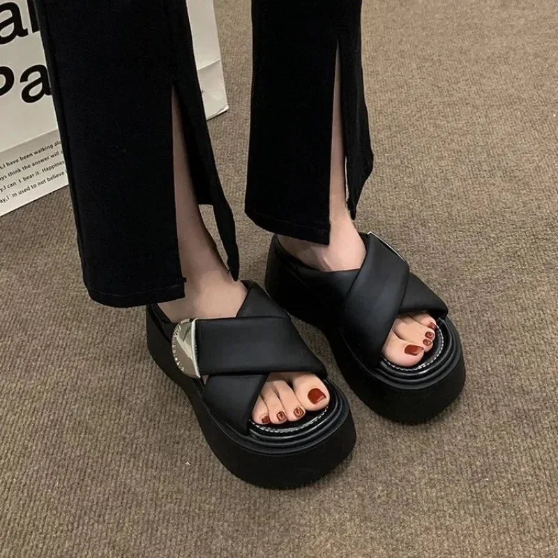 Soft Comfort Footbed Flip Flops binfenxie  -  Thick Soled Slippers Sandals for Women Summer Casual Flip Flops New Clip on Beach Sandales Shoes Black White Slides Femme