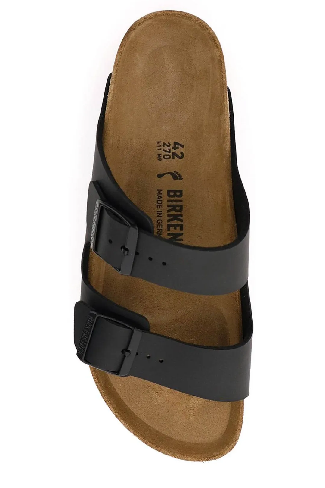 Birkenstock Double Buckle Slip-On Sandals Leather Flat Sandals