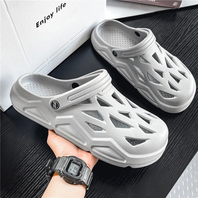Men Beach Shoes Men's Summer Men's Slippers Outdoor Beach Boob Slippers