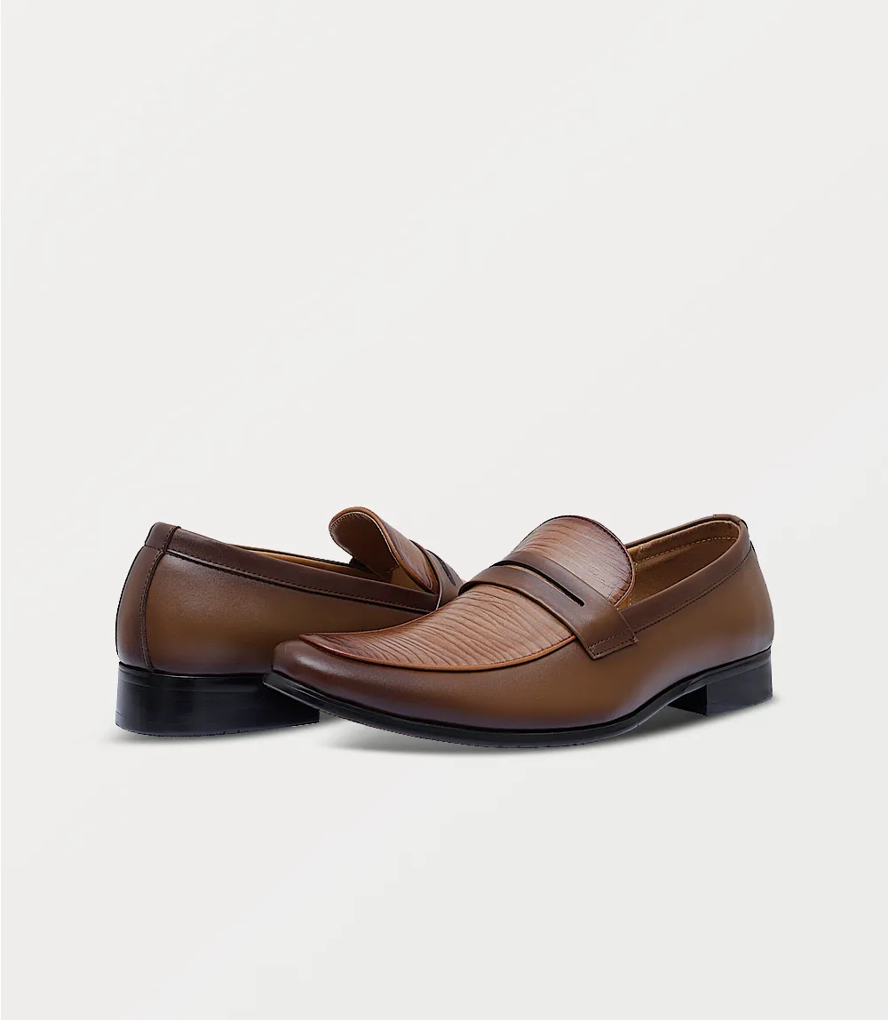 Slip-on Shoes With No Back BM5061-KHAKI-Men Slip On