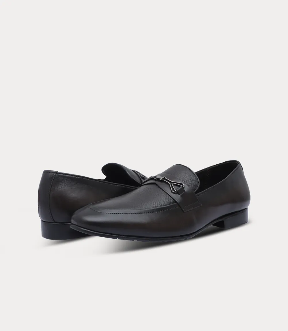 BM6690-COFFEE-Men Slip On Goga Mat Slip On