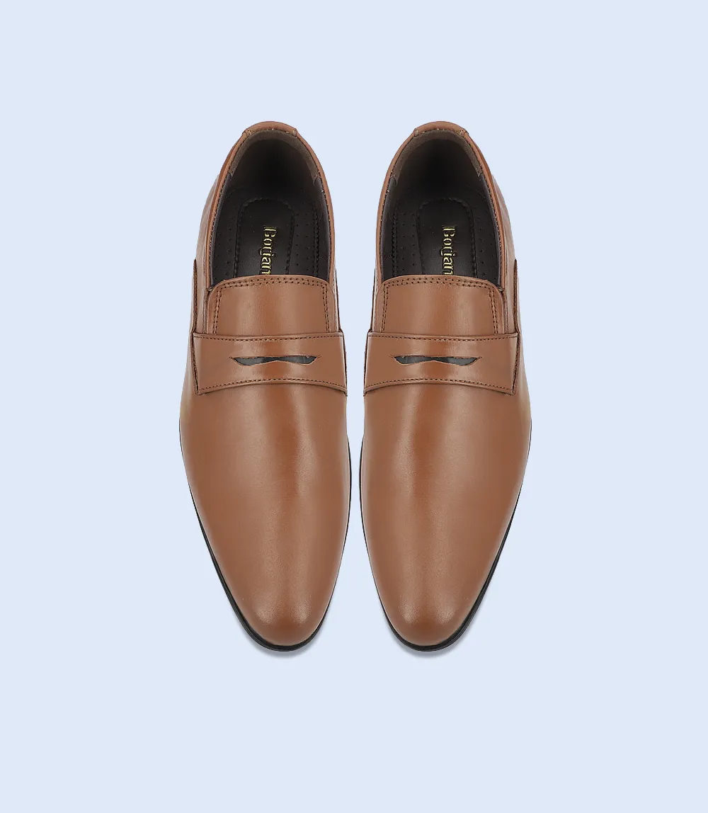 BM6748-TAN-Men Slip on Slip On Composite Toe