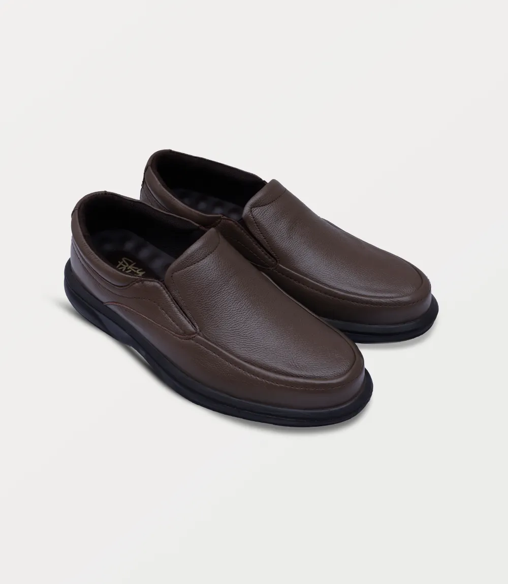 Best Slip-on Work Shoes BM6776-BROWN-Men Slip On