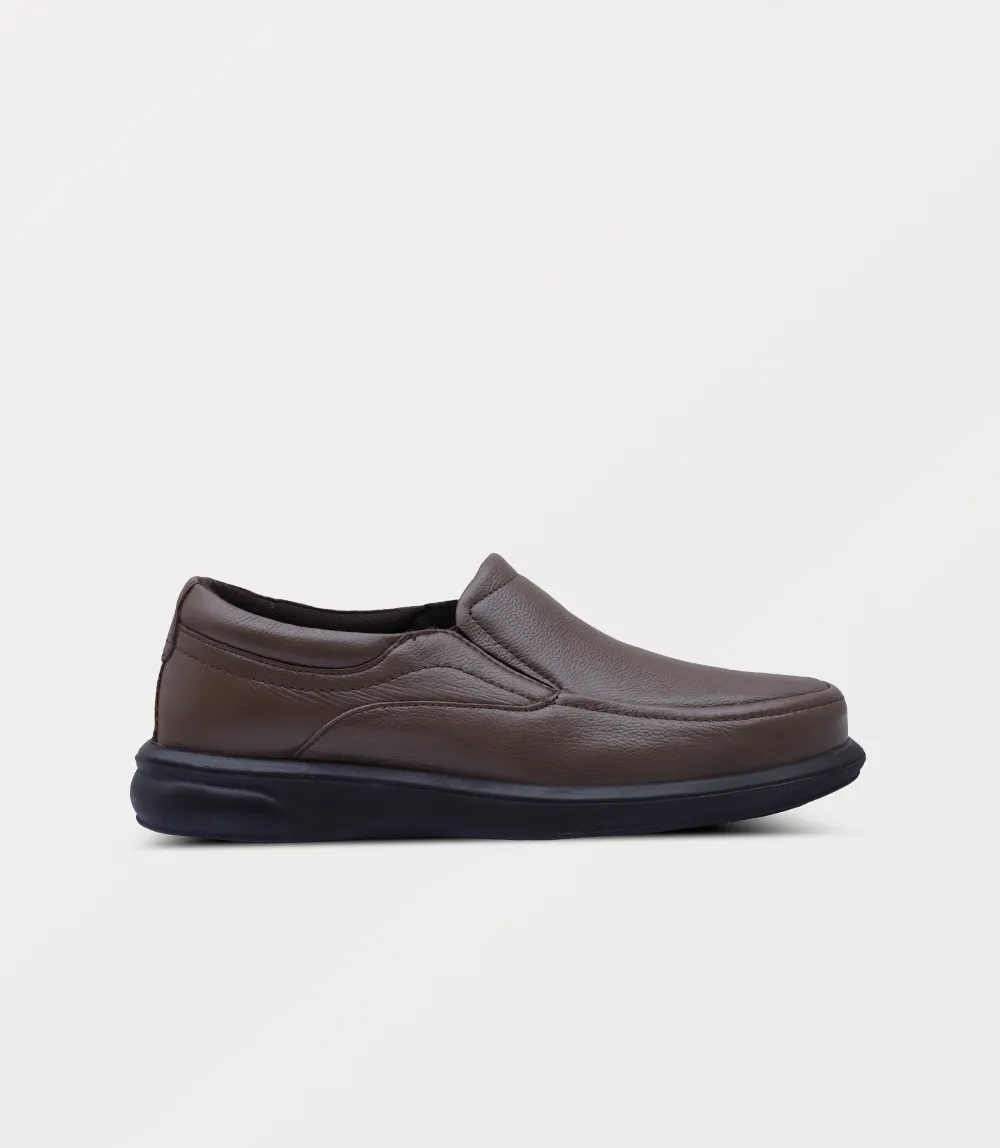 Slip On Arch Support BM6776-BROWN-Men Slip On