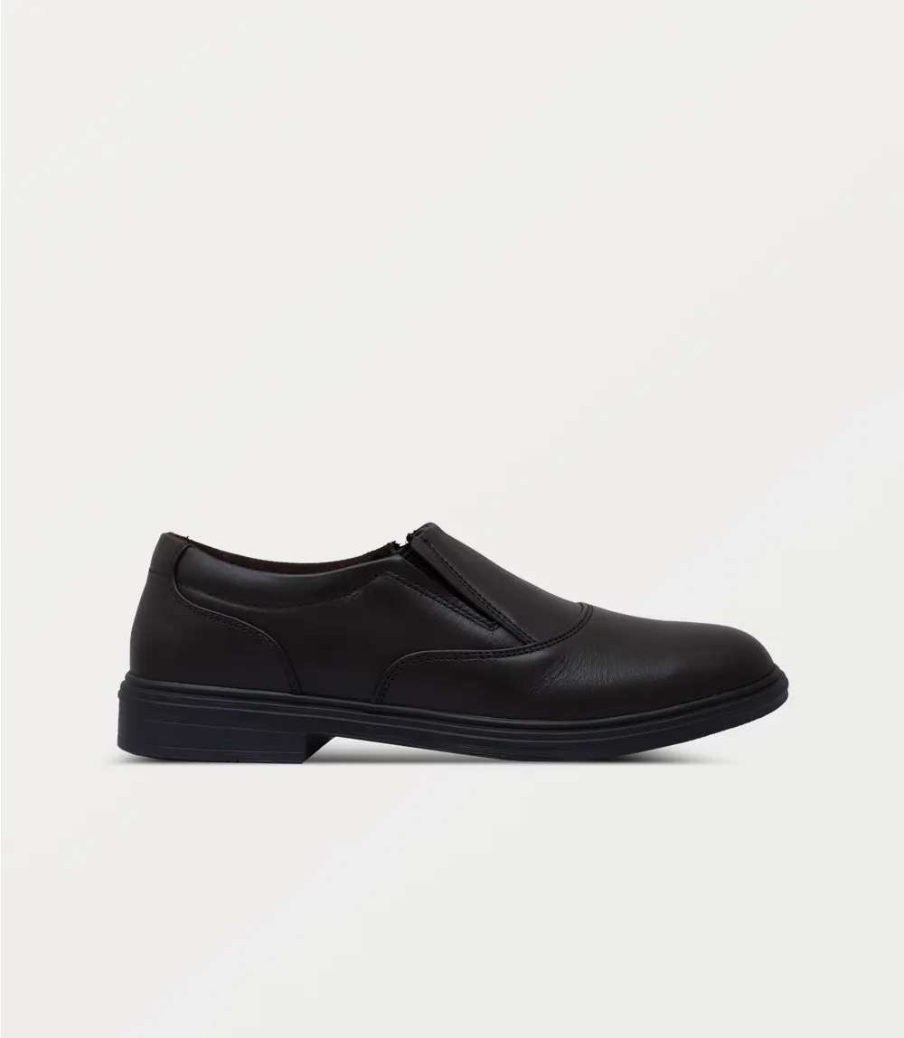 BM6794-ESPRESSO-Men Slip On Velvet Slip On Shoes