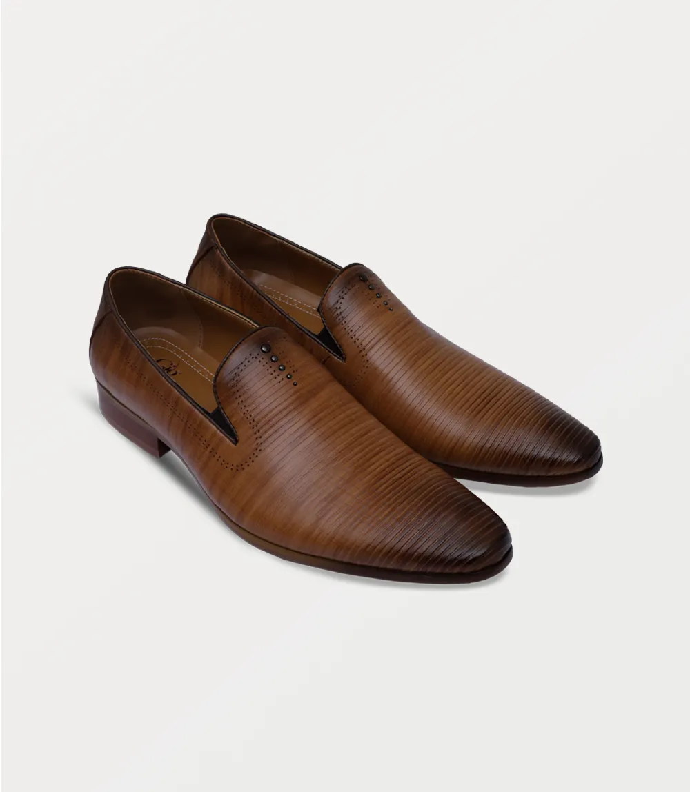 Dressy Slip On Sneakers BM6796-TAN-Men Slip On