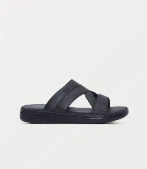 BM6840-BLACK-Men Slipper Best Slip On Walking Shoes With Arch Support