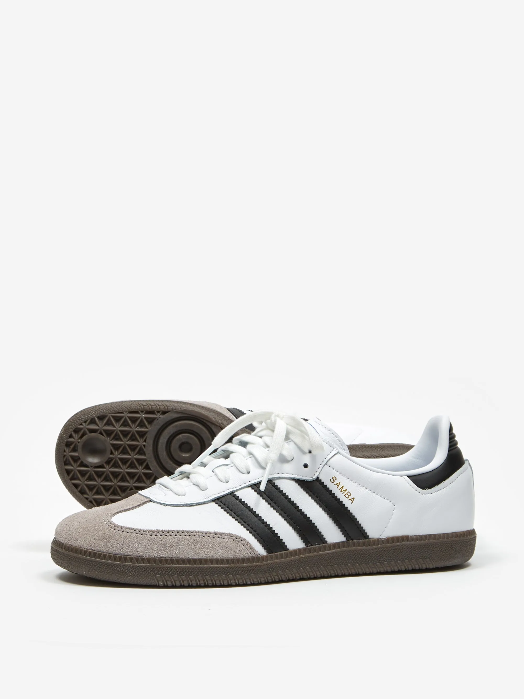 Adidas Samba OG - Cloud White/Core Black/Clear Granite Adidas Lightmotion Basketball Shoes