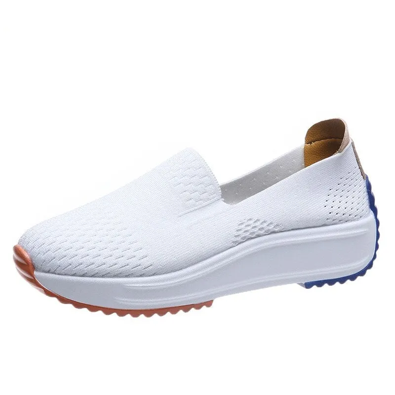 Johnston And Murphy Penny Loafers Breathable Fashion Casual Sneakers Women Slip-on Loafers Mesh Shoes