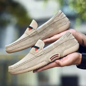 Boden Loafers Ultralight Soft Men Loafers Suede Leather Driving Shoes