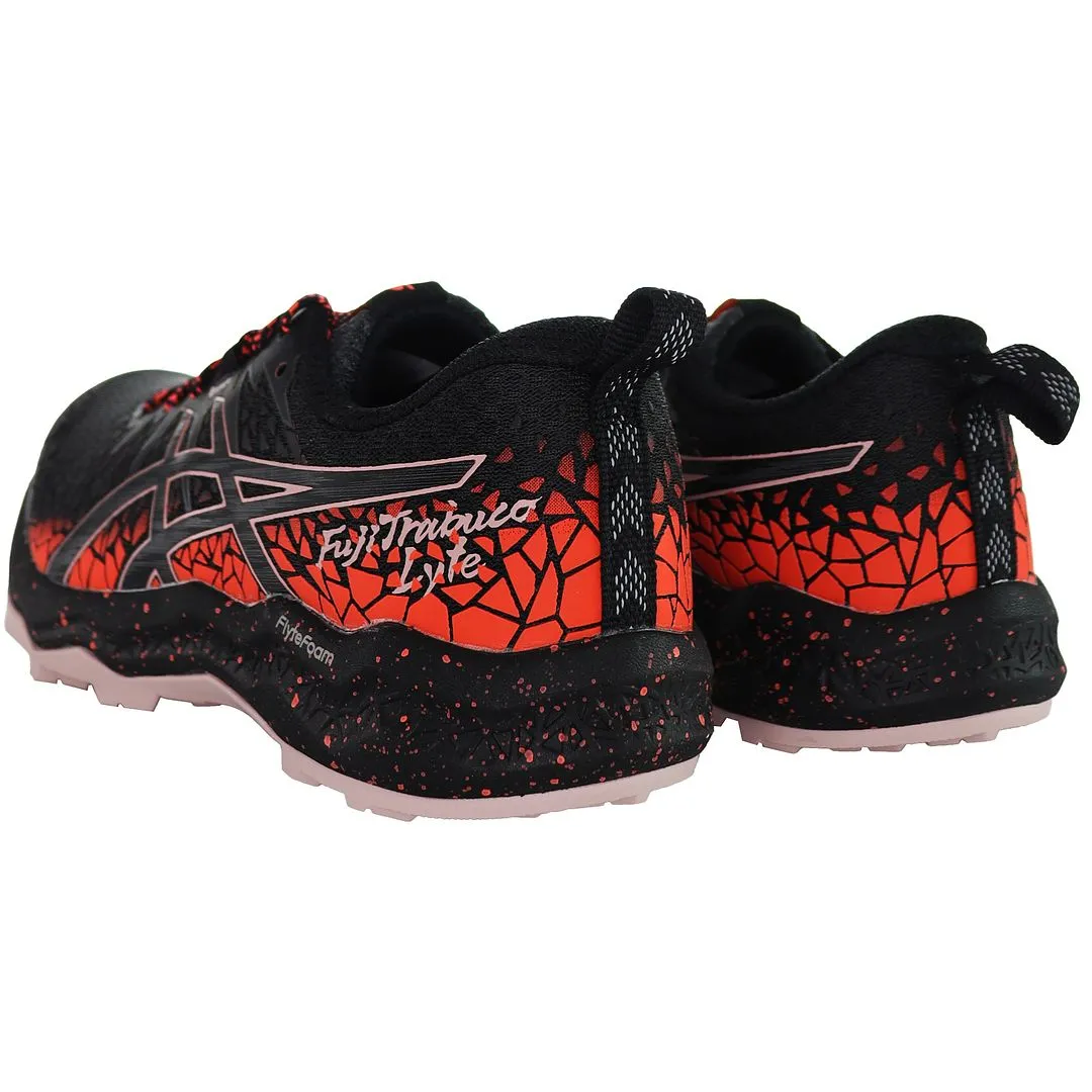 Asics FujiTrabuco Lyte Womens Black Running Trainers Best Support Asics Running Shoes