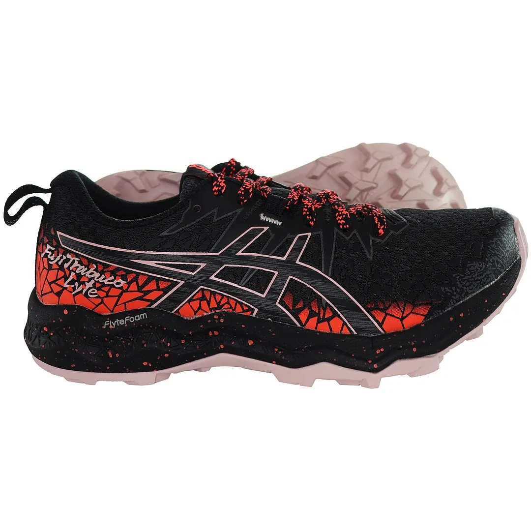 Asics Walkride Flytefoam Running Shoes Asics FujiTrabuco Lyte Womens Black Running Trainers