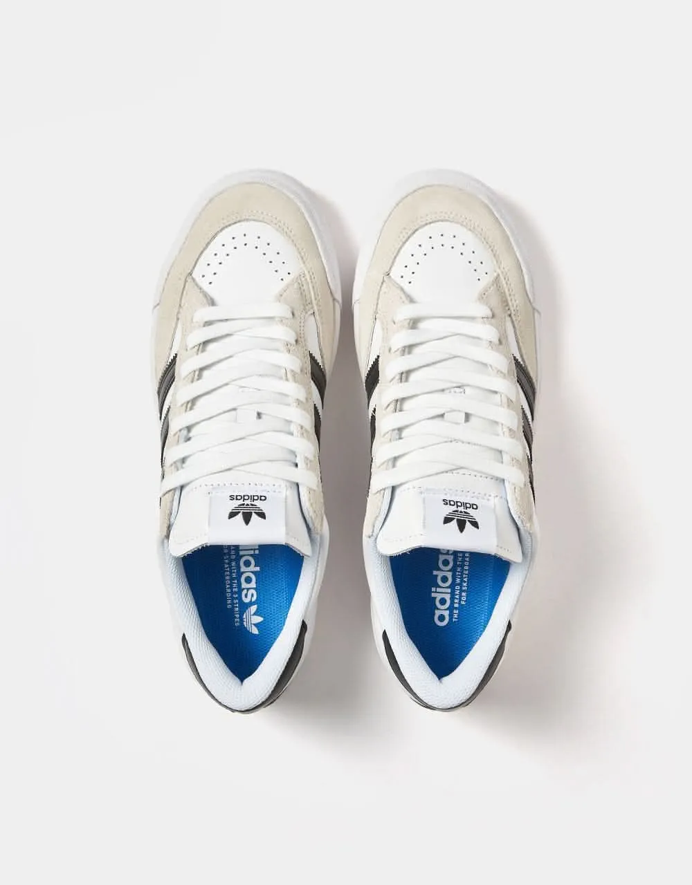 Low Top Adidas Shoes adidas Nora Skate Shoes - White/Core Black/Crystal White