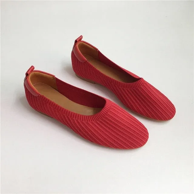 Breathable Slip On Shoes Leather White Loafers