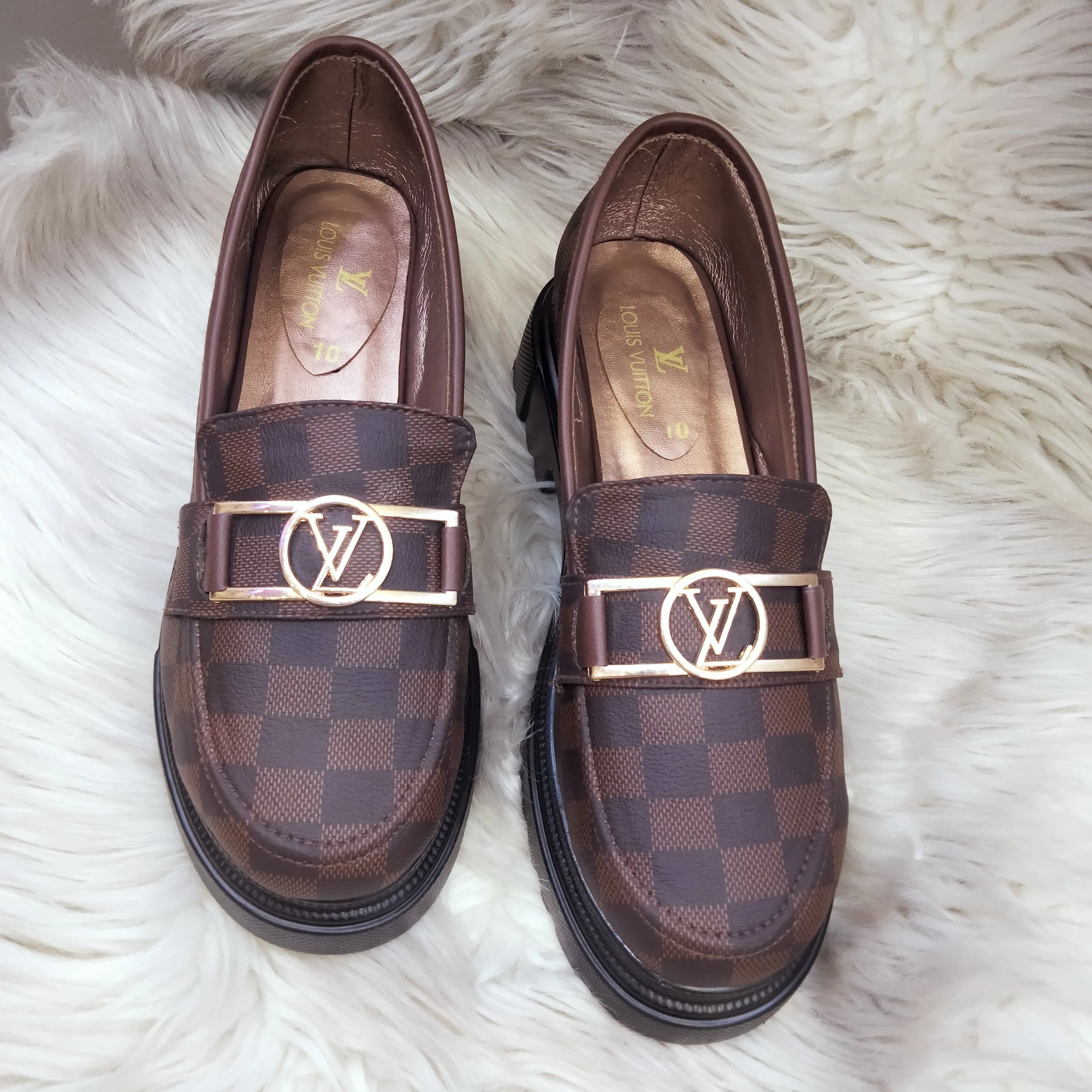 Sam Edelman Espadrille Loafers BROWN CHECK SHOES FOR WOMEN'S