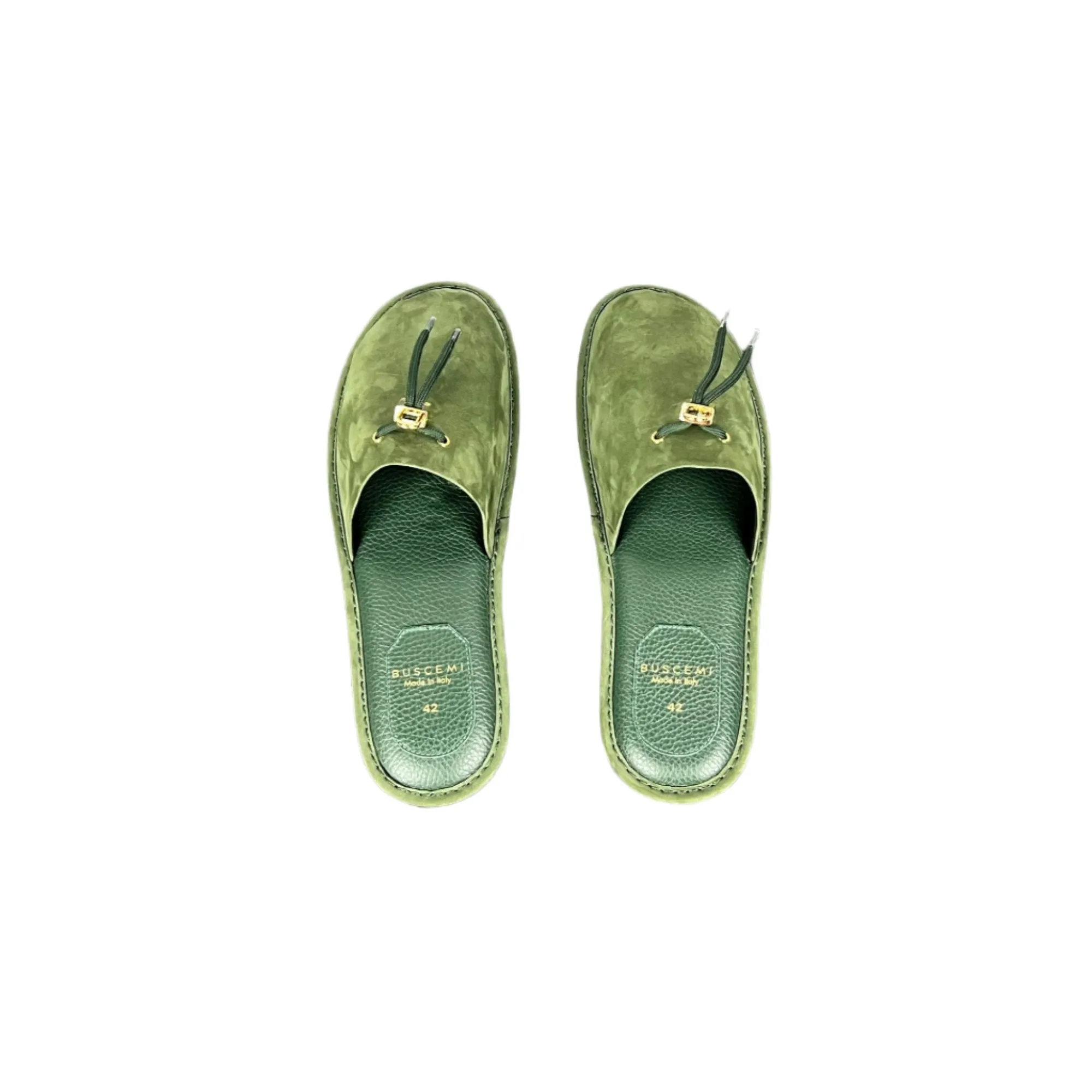Huggy Wuggy Slippers Buscemi Greenwich Dark Green Nabuk Slippers
