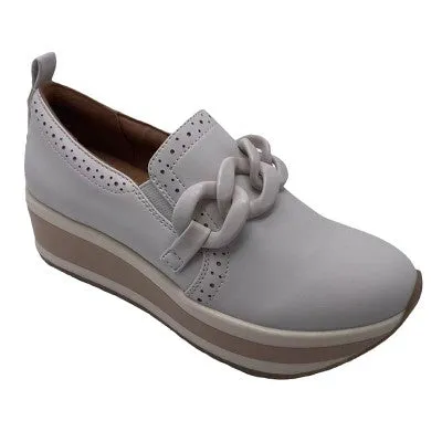 Bernie Mev Slip On Sneaker New - Mad Love Women's Faux Leather Slip On Casual Platform Loafers Memory Foam