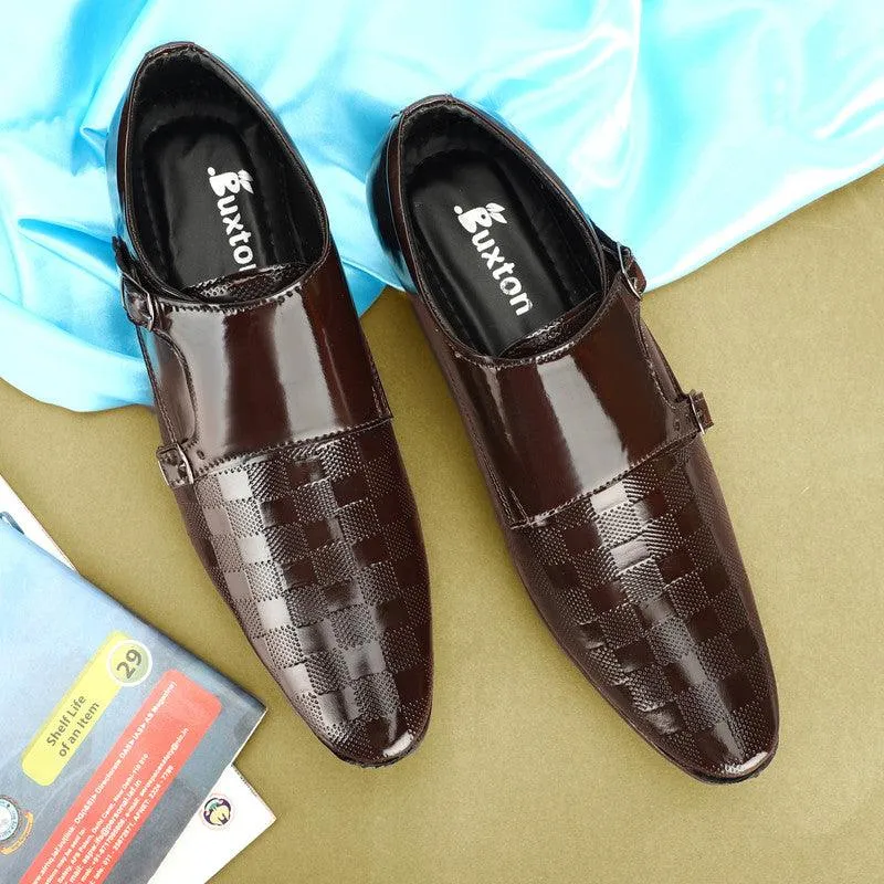 Clarks Shoes Loafers Buxton Monk Strap Formal Slip On Office and Party Wear Shoe for Men.