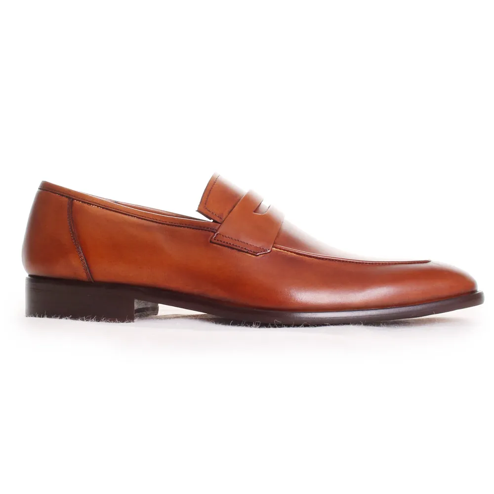 Calfskin Penny Loafers Slip On Shoes Sale
