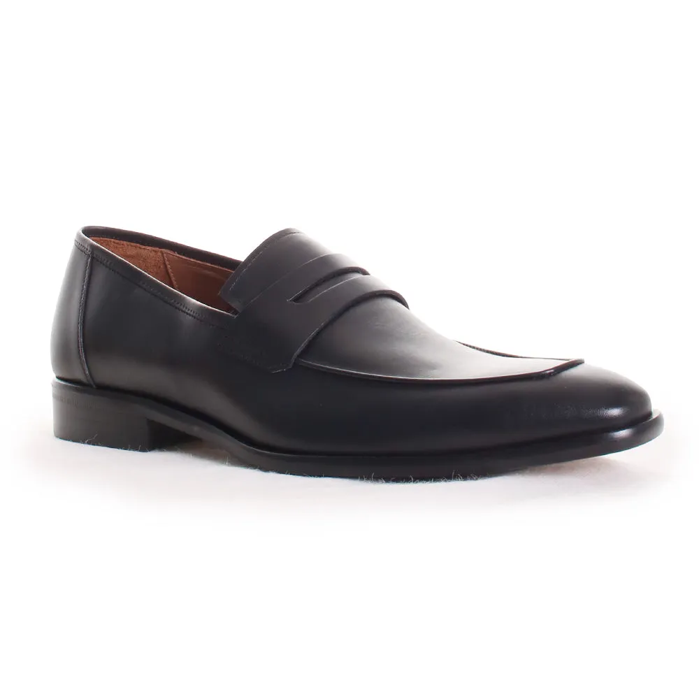 Calfskin Penny Loafers Magnanni Slip On Shoes