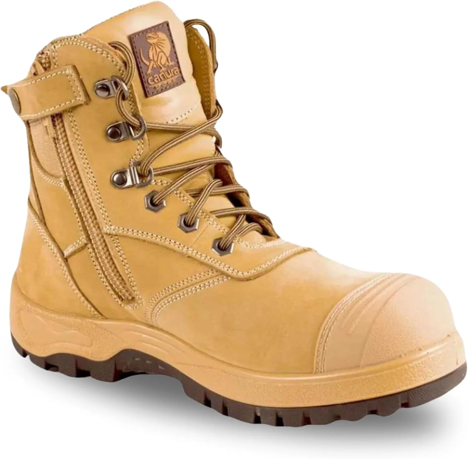 Canura Work Safety Boots With Side Zip 6 Inch Work Boots Made In Usa