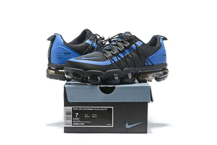 Nike Air Vapormax Run Utility Blue Black Shoes Sneakers Men Sale Size US 7-11 Sneakers With Wedge