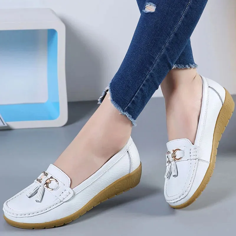 Cassia - Stylish Low-Heeled Sneakers for Women Block Heeled Loafers