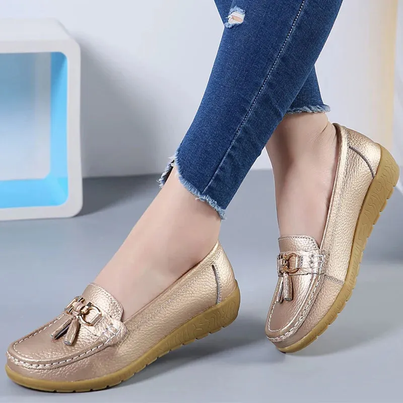 Cassia - Stylish Low-Heeled Sneakers for Women Office Shoes Loafers