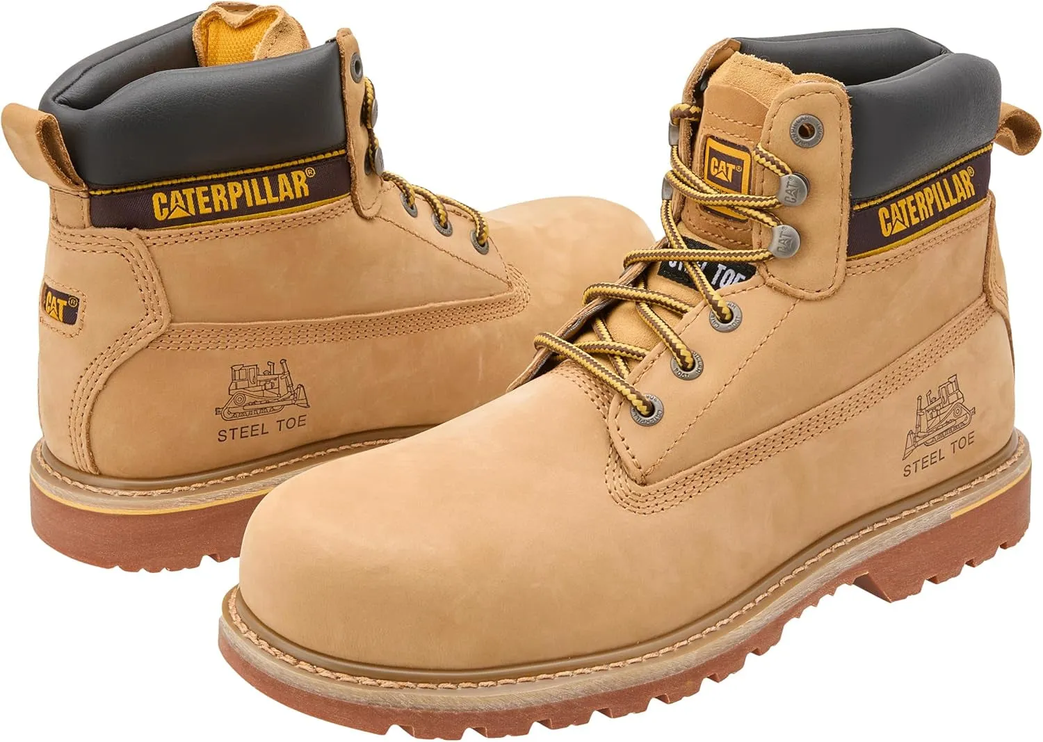Caterpillar Men's Holton Steel Toe Workboot Best Work Boots For Ups Drivers