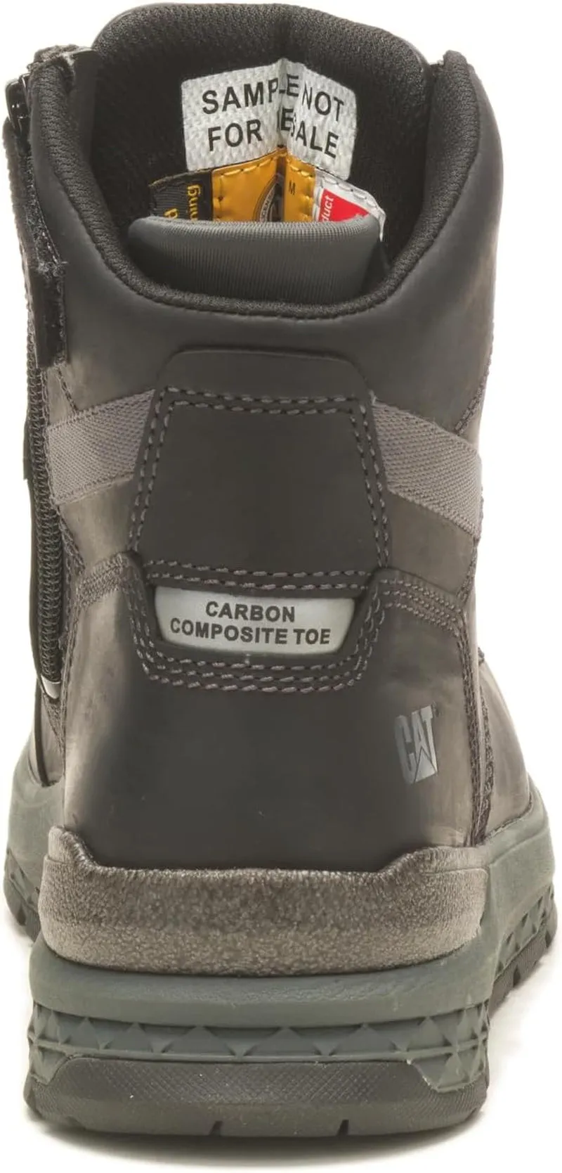 Work Rubber Boots Caterpillar Men's Impact Zip Carbon Composite Toe Workboot