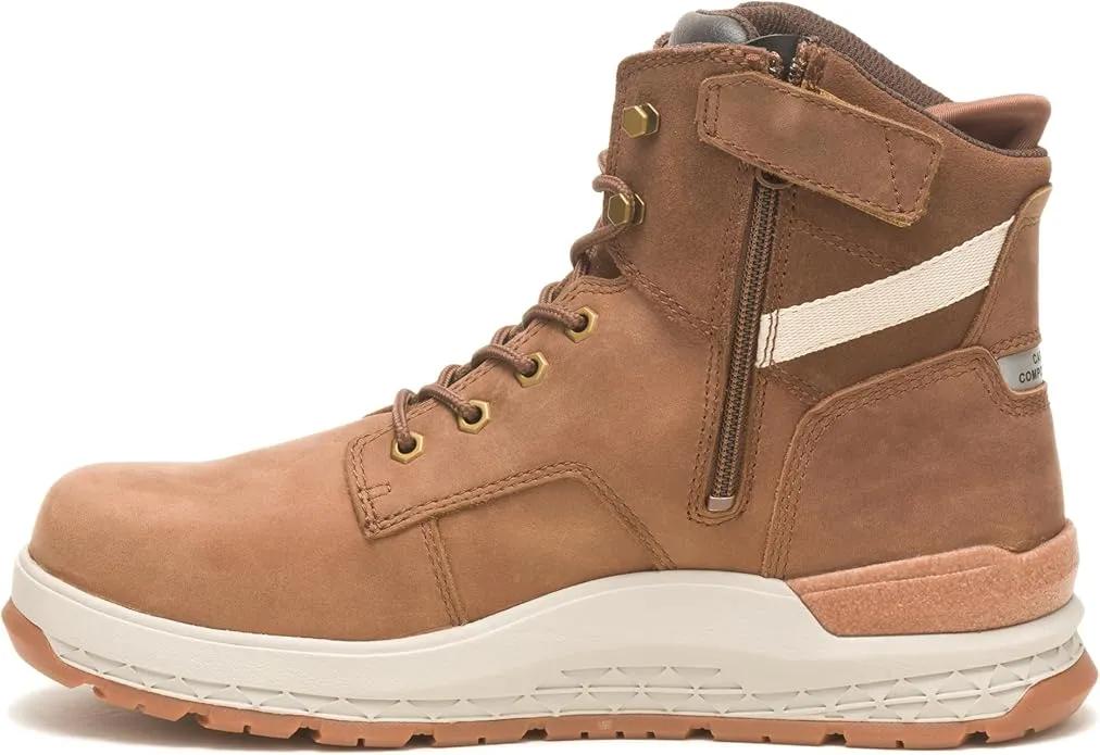 Best 6e Wide Work Boots Caterpillar Men's Impact Zip Carbon Composite Toe Workboot