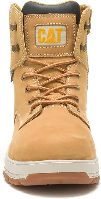 Comfortable Leather Work Boots Caterpillar Men's Impact Zip Carbon Composite Toe Workboot